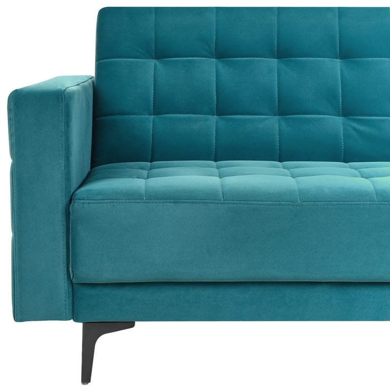 3-sits soffa Aberdeen - Blå, Svart/Sammet - Möbler - Vardagsrum - Soffgrupper