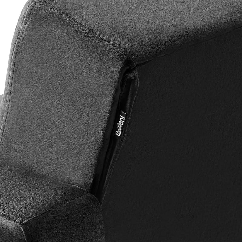 3-sits soffa Aberdeen - Svart, guld/Sammet - Möbler - Vardagsrum - Soffgrupper