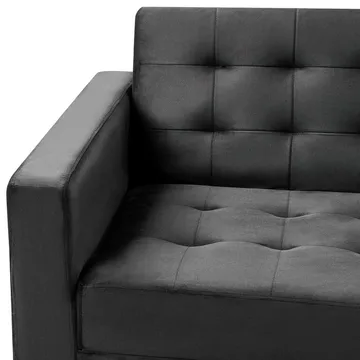 3-sits soffa Aberdeen - Svart, guld/Sammet - Möbler - Vardagsrum - Bäddsoffor