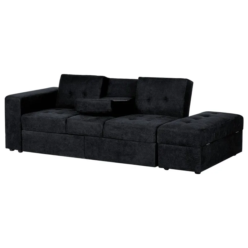 3-sits soffa Falster - Svart - Möbler - Vardagsrum - Bäddsoffor