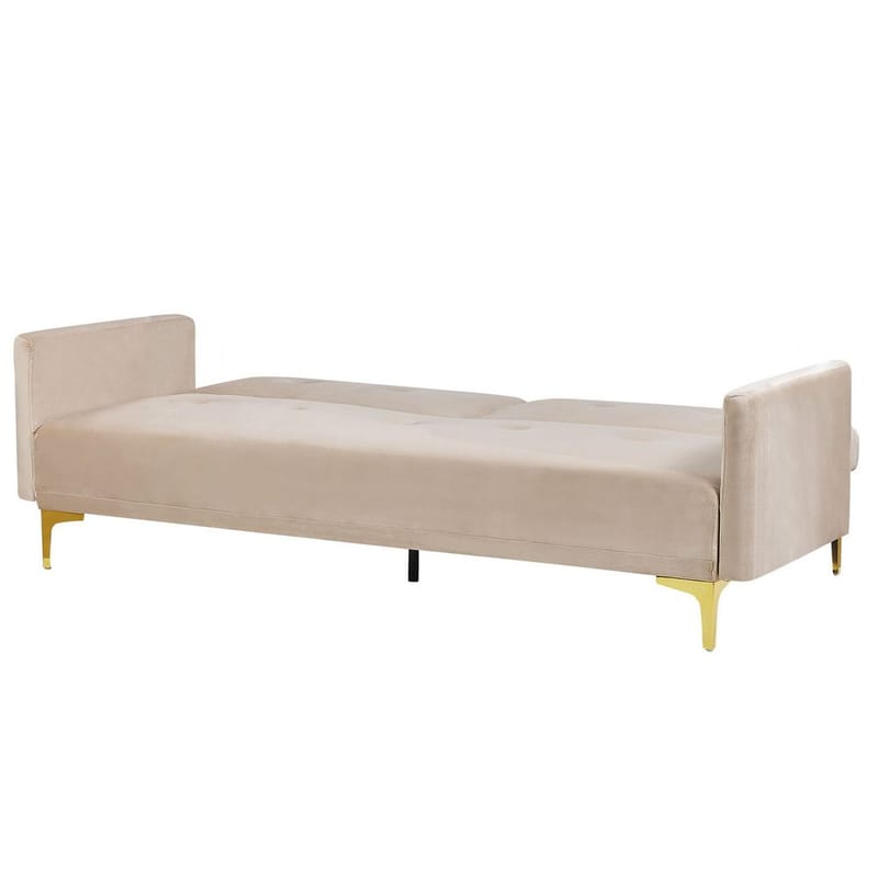 3-sits soffa Lucan - Beige, guld - Möbler - Vardagsrum - Bäddsoffor