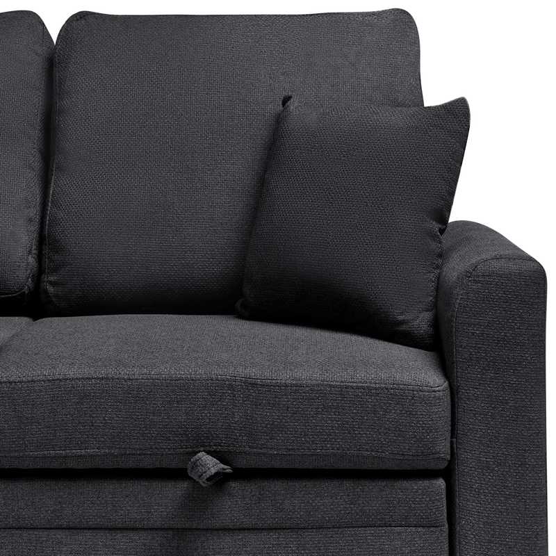 3-sits soffa Nassjo Högervänd - Svart - Möbler - Vardagsrum - Bäddsoffor