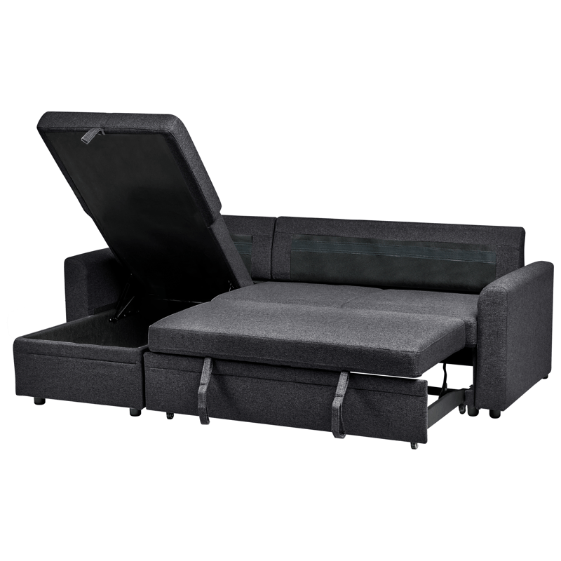 3-sits soffa Nassjo Högervänd - Svart - Möbler - Vardagsrum - Bäddsoffor