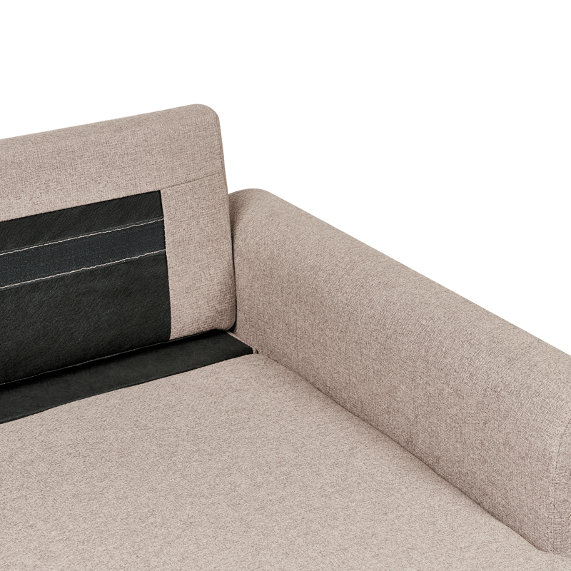 3-sits soffa Nassjo Vänstervänd - Ljusbrun - Möbler - Vardagsrum - Bäddsoffor