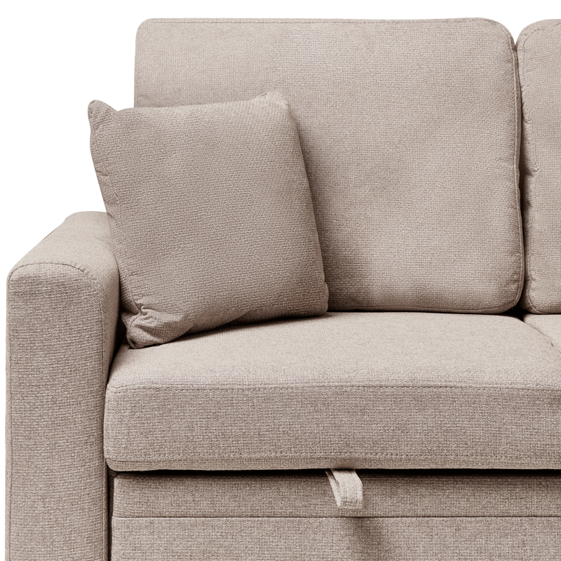 3-sits soffa Nassjo Vänstervänd - Ljusbrun - Möbler - Vardagsrum - Bäddsoffor