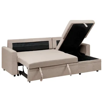 3-sits soffa Nassjo Vänstervänd - Ljusbrun - Möbler - Vardagsrum - Bäddsoffor