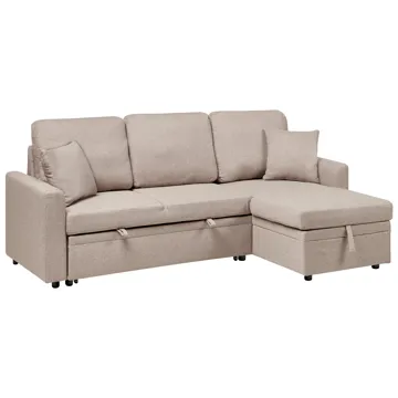 3-sits soffa Nassjo Vänstervänd - Ljusbrun - Möbler - Vardagsrum - Bäddsoffor