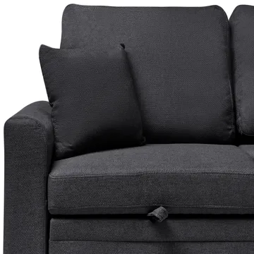 3-sits soffa Nassjo Vänstervänd - Svart - Möbler - Vardagsrum - Bäddsoffor