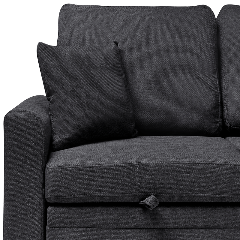 3-sits soffa Nassjo Vänstervänd - Svart - Möbler - Vardagsrum - Bäddsoffor