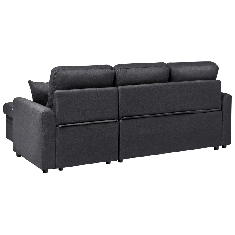 3-sits soffa Nassjo Vänstervänd - Svart - Möbler - Vardagsrum - Bäddsoffor
