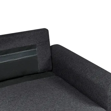 3-sits soffa Nassjo Vänstervänd - Svart - Möbler - Vardagsrum - Bäddsoffor