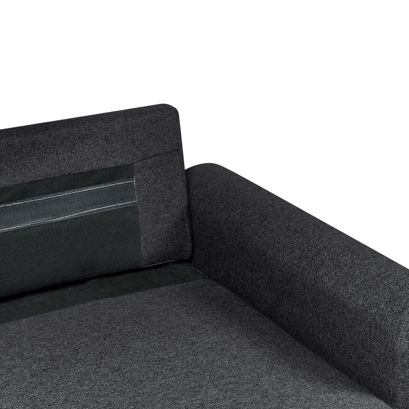 3-sits soffa Nassjo Vänstervänd - Svart - Möbler - Vardagsrum - Bäddsoffor