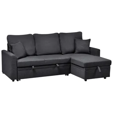 3-sits soffa Nassjo Vänstervänd - Svart - Möbler - Vardagsrum - Bäddsoffor