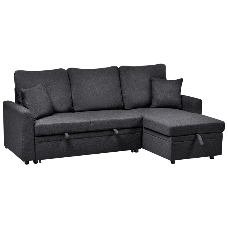 3-sits soffa Nassjo Vänstervänd - Svart - Möbler - Vardagsrum - Bäddsoffor