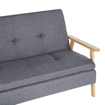 3-sits soffa Tjorn - Grå, ljust trä - Möbler - Vardagsrum - Bäddsoffor - Futon - Futon soffa