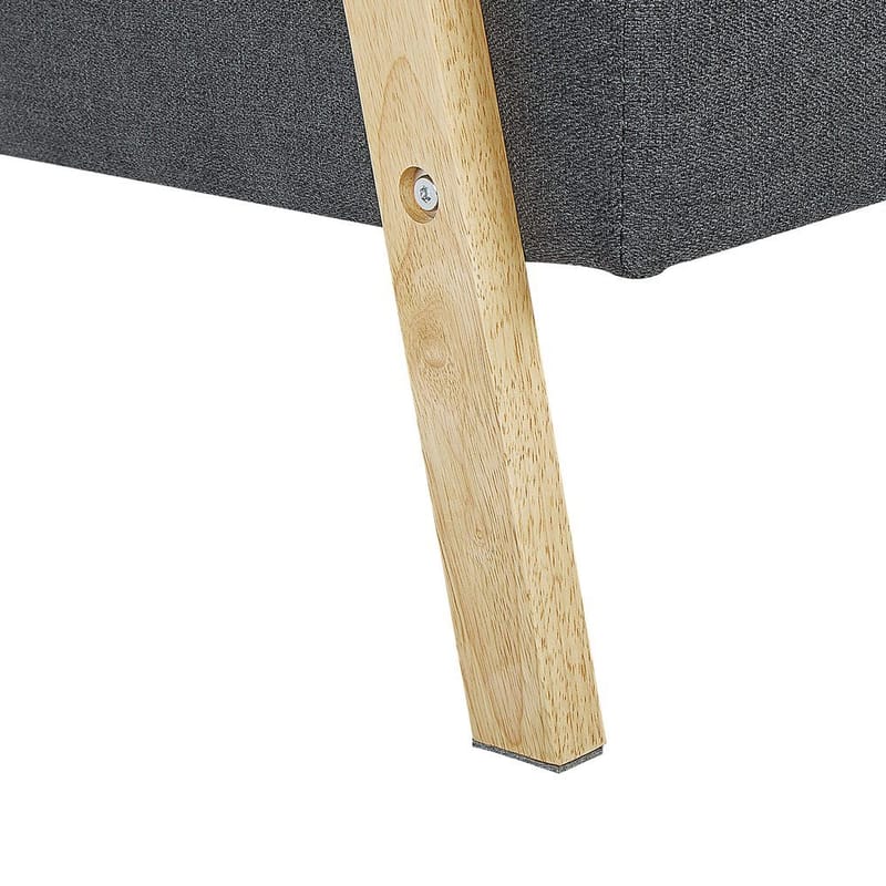 3-sits soffa Tjorn - Mörkgrå, ljust trä - Möbler - Vardagsrum - Bäddsoffor - Futon - Futon soffa