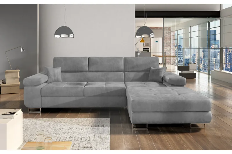 Klinka Bäddsoffa med Divan Höger - Grå - Möbler - Vardagsrum - Bäddsoffor - Bäddsoffa divan