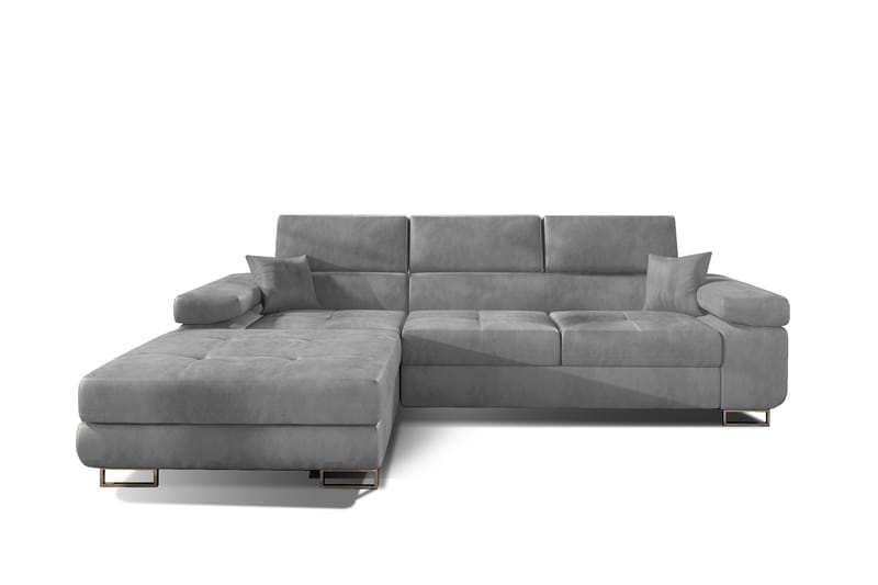 Klinka Bäddsoffa med Divan Vänster - Grå - Möbler - Vardagsrum - Bäddsoffor - Bäddsoffa divan