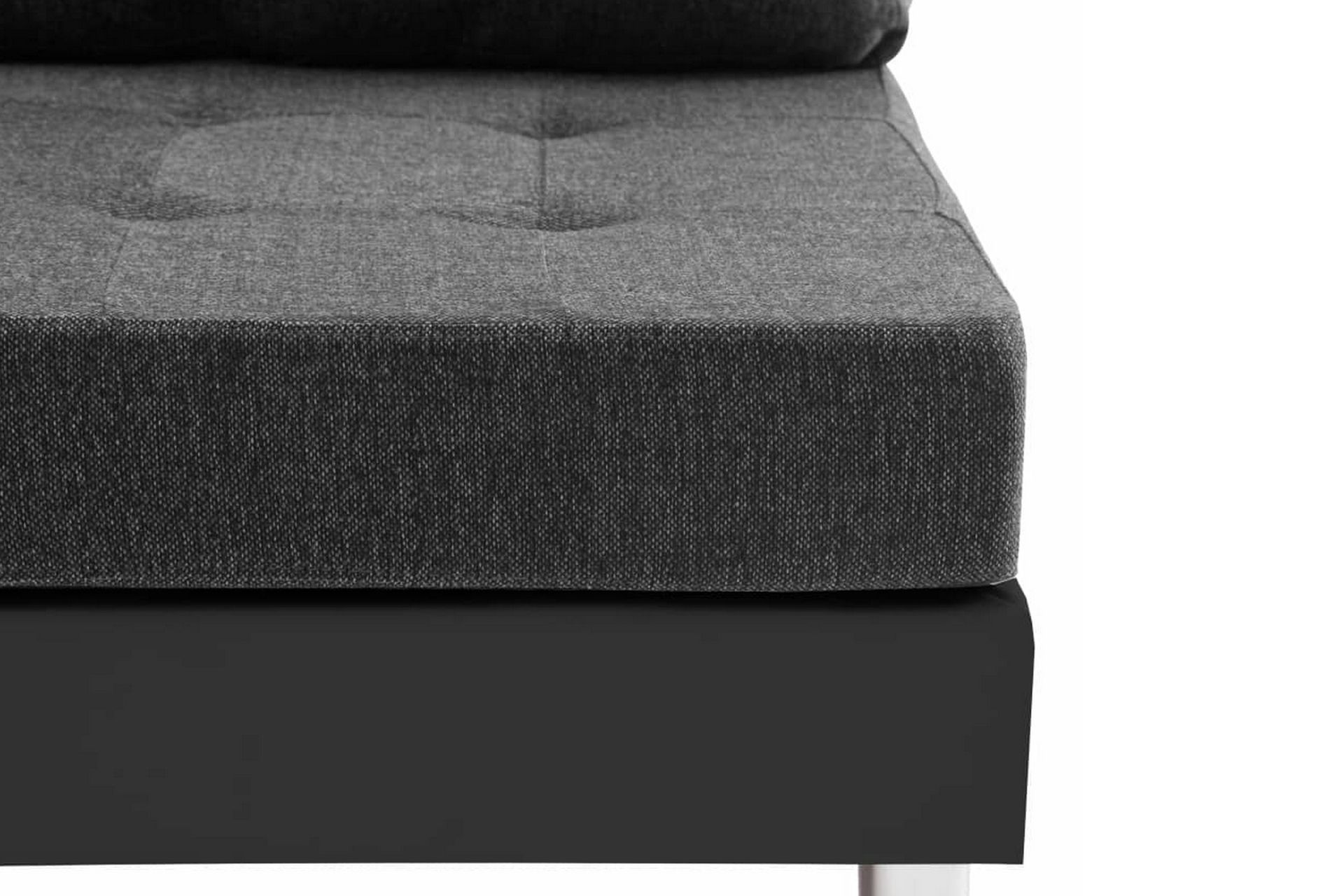 Modulsoffa konstläder svart - Svart - Möbler - Vardagsrum - Bäddsoffor - 4-sits bäddsoffa