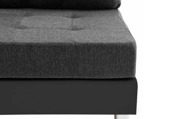 Modulsoffa konstläder svart - Svart - Möbler - Vardagsrum - Bäddsoffor - 4-sits bäddsoffa