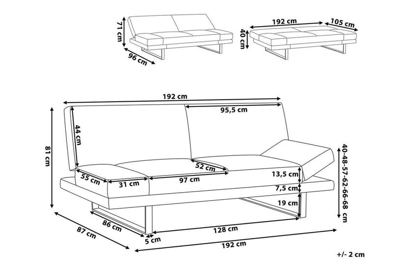 Ramsholt Bäddsoffa - Beige - Möbler - Vardagsrum - Bäddsoffor - 4-sits bäddsoffa