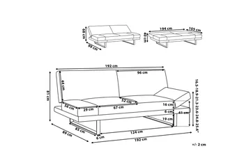 Ramsholt Bäddsoffa - Grå - Möbler - Vardagsrum - Bäddsoffor - 4-sits bäddsoffa