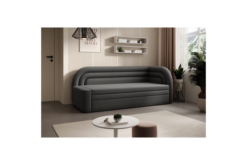 Soffa Eltap Fabillo 223x86x80 cm - Sola 6, Grå, Höger - Möbler - Vardagsrum - Bäddsoffor - 4-sits bäddsoffa