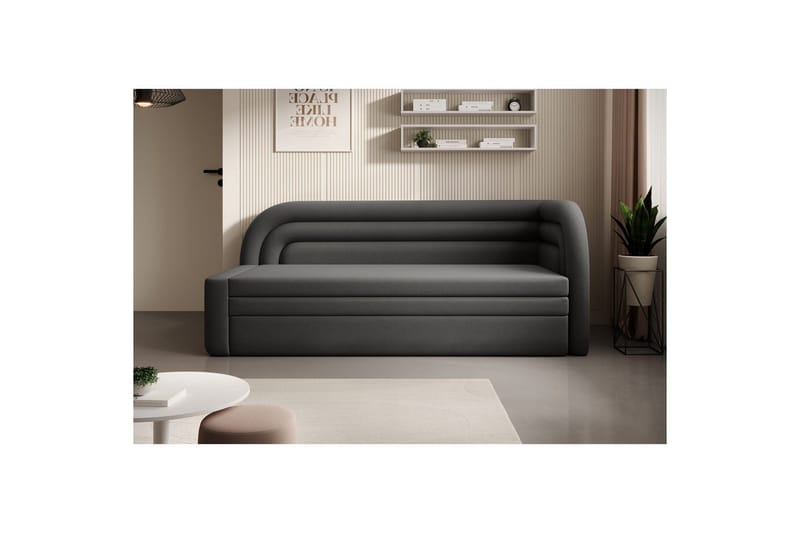 Soffa Eltap Fabillo 223x86x80 cm - Sola 6, Grå, Höger - Möbler - Vardagsrum - Bäddsoffor - 4-sits bäddsoffa