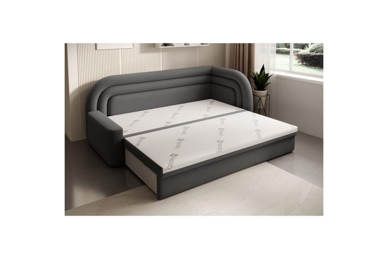 Soffa Eltap Fabillo 223x86x80 cm - Sola 6, Grå, Höger - Möbler - Vardagsrum - Bäddsoffor - 4-sits bäddsoffa