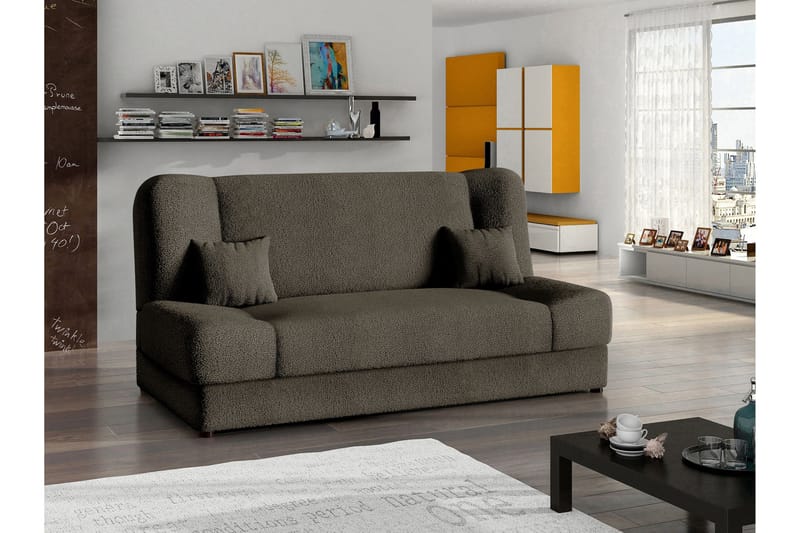 Abron Bäddsoffa 3-sits - Brun - Möbler - Vardagsrum - Bäddsoffor