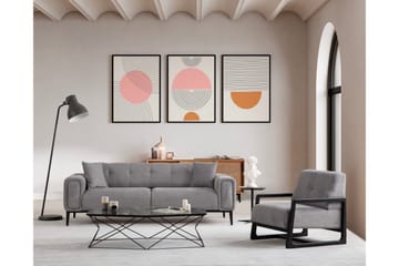Adelphe Bäddsoffa 4-sits - Ljusgrå - Möbler - Vardagsrum - Bäddsoffor - 4-sits bäddsoffa
