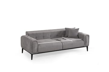 Adelphe Rektangulär Bäddsoffa 88x178 cm i Tyg - Grå - Möbler - Vardagsrum - Bäddsoffor - 4-sits bäddsoffa