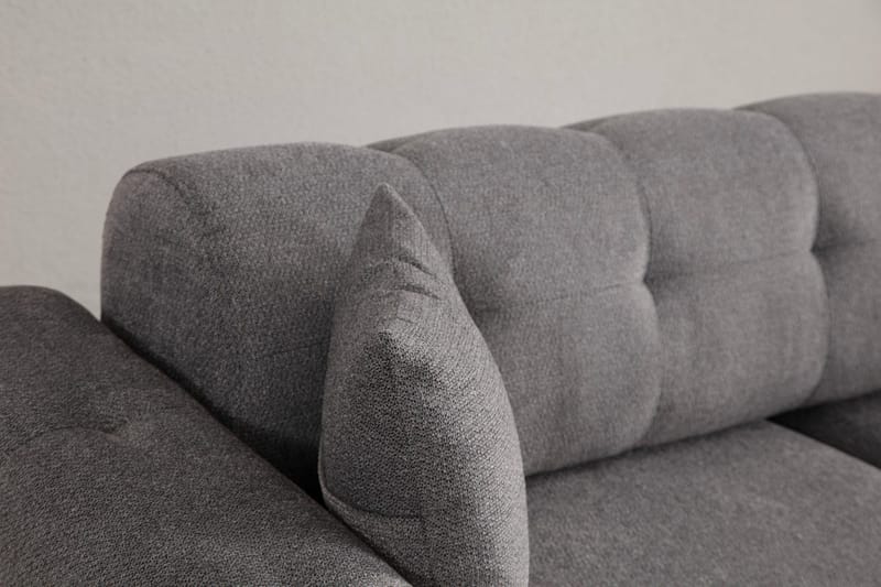 Adelphe Rektangulär Bäddsoffa 88x178 cm i Tyg - Grå - Möbler - Vardagsrum - Bäddsoffor - 4-sits bäddsoffa