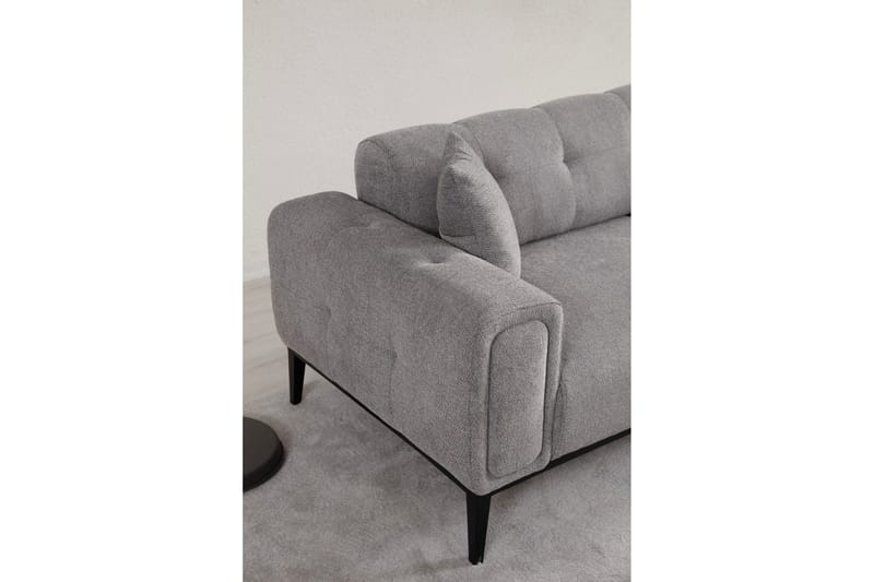 Adelphe Rektangulär Bäddsoffa 88x178 cm i Tyg - Grå - Möbler - Vardagsrum - Bäddsoffor - 4-sits bäddsoffa