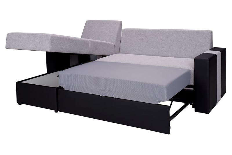 Aden Hörnsoffa - Grå/Svart - Möbler - Vardagsrum - Bäddsoffor