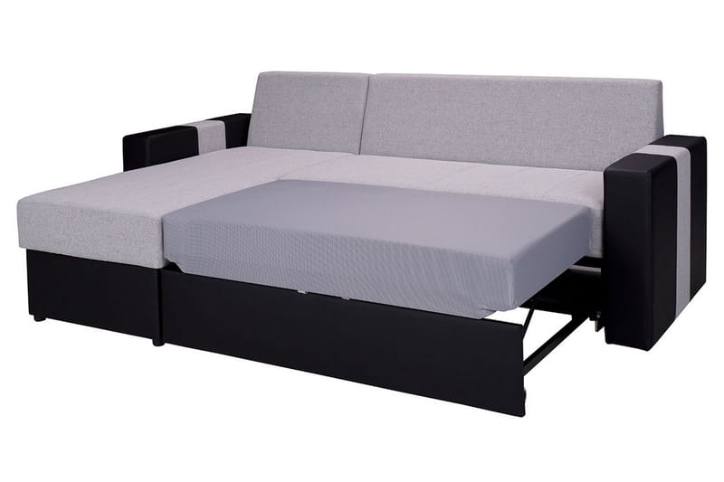 Aden Hörnsoffa - Grå/Svart - Möbler - Vardagsrum - Bäddsoffor