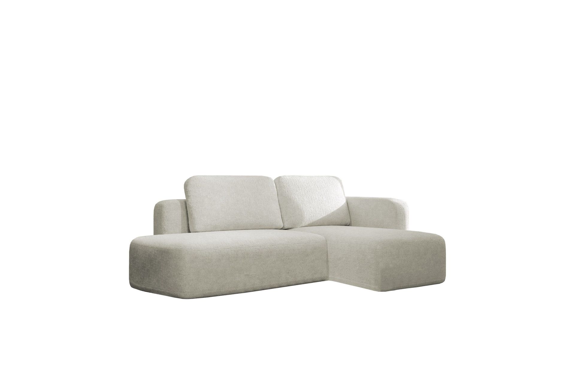 Afir B&auml;ddsoffa m. Divan 2-sits - Beige/Vit