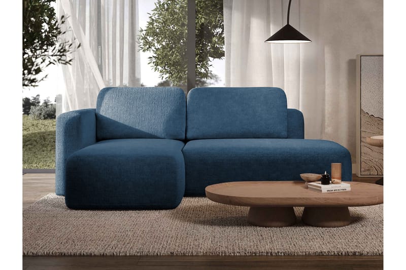 Afir Bäddsoffa m. Divan 2-sits - Blå - Möbler - Vardagsrum - Bäddsoffor