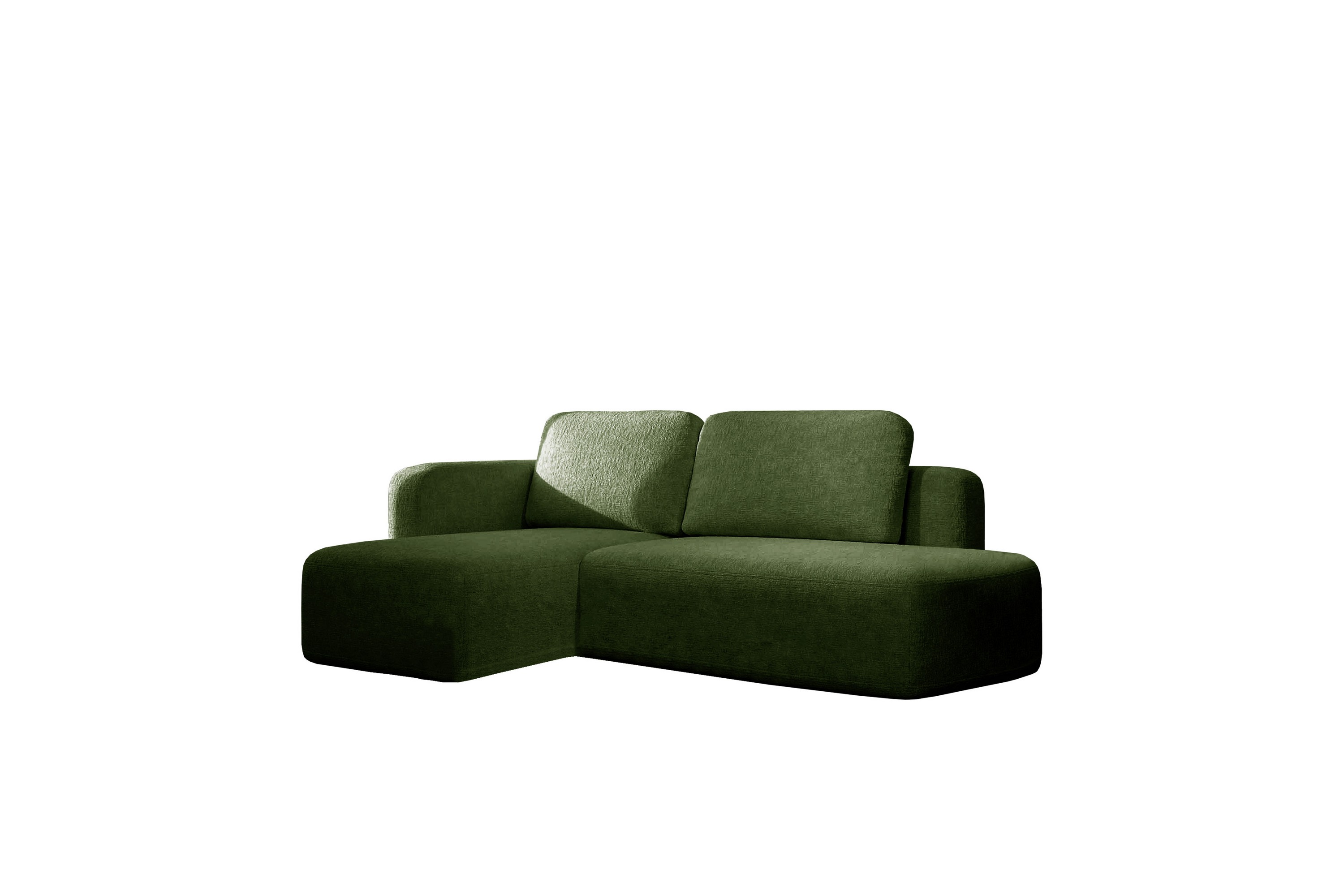 afir bäddsoffa m. divan 2-sits - grön