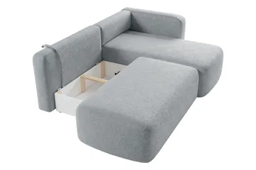 Afir Bäddsoffa m. Divan 2-sits - Vit - Möbler - Vardagsrum - Bäddsoffor