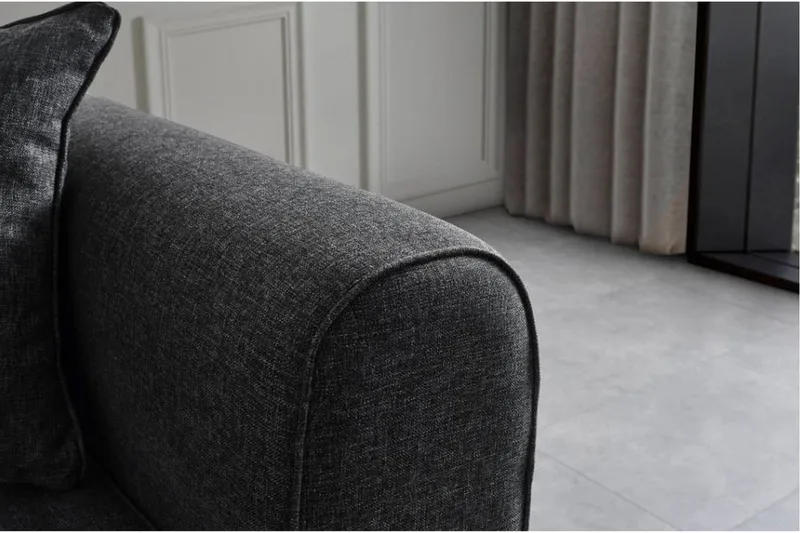 Akio Bäddsoffa 4-sits - Antracit - Möbler - Vardagsrum - Bäddsoffor - 4-sits bäddsoffa