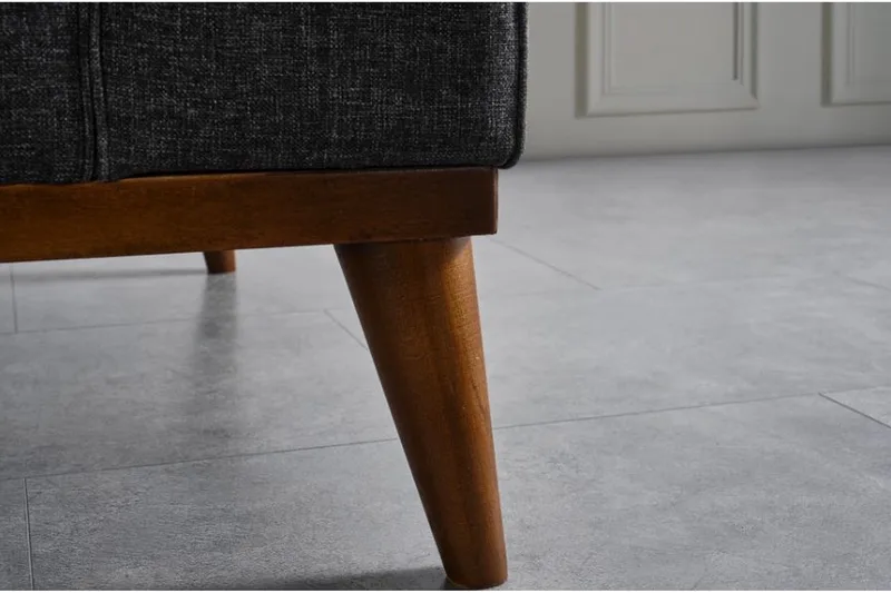 Akio Bäddsoffa 4-sits - Antracit - Möbler - Vardagsrum - Bäddsoffor - 4-sits bäddsoffa