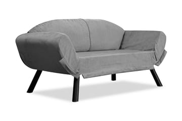 Albertina 2-sits Längsbäddad Bäddsoffa 75x210 cm i Tyg - Grå - Möbler - Vardagsrum - Bäddsoffor