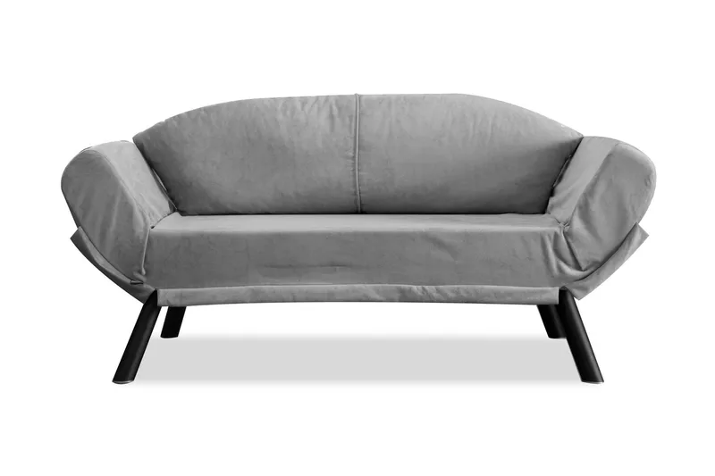 Albertina 2-sits Längsbäddad Bäddsoffa 75x210 cm i Tyg - Grå - Möbler - Vardagsrum - Bäddsoffor