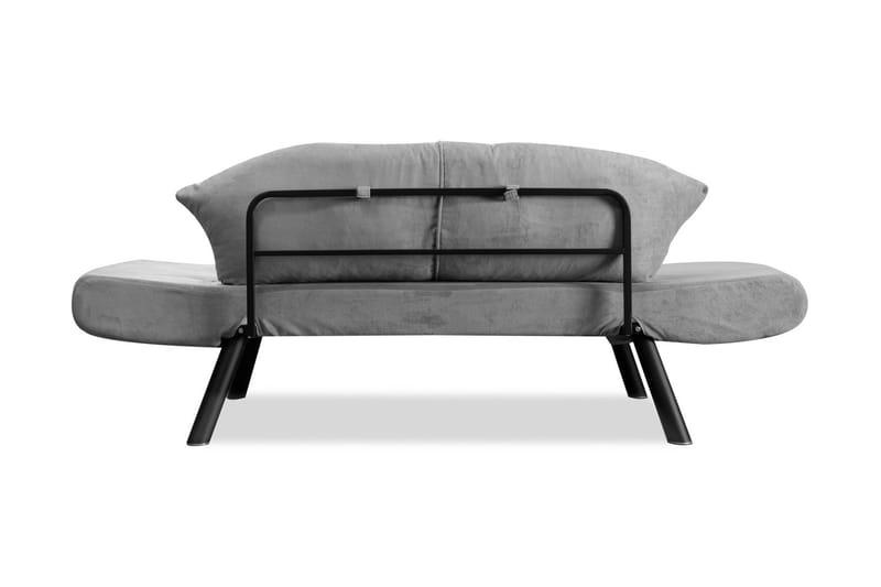 Albertina 2-sits Längsbäddad Bäddsoffa 75x210 cm i Tyg - Grå - Möbler - Vardagsrum - Bäddsoffor