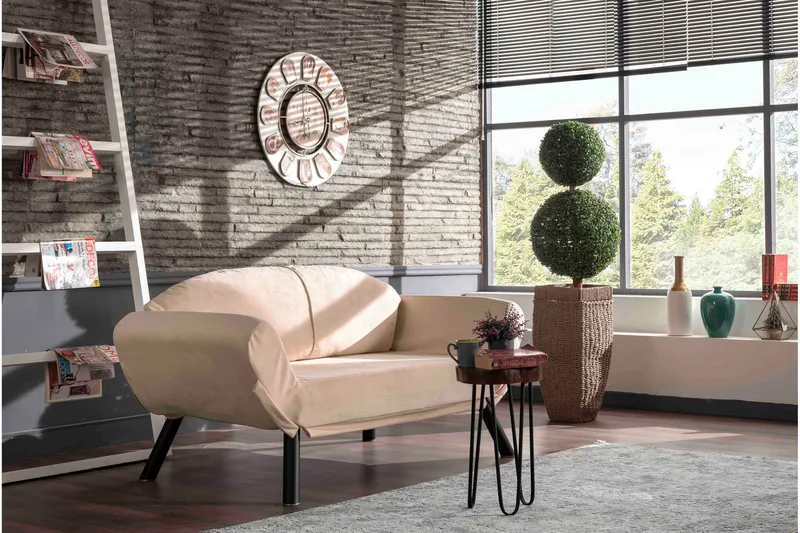 Albertina Bäddsoffa 2-sits - Beige - Möbler - Vardagsrum - Bäddsoffor
