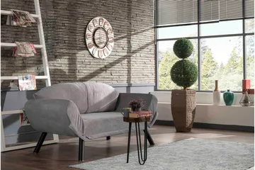 Albertina Bäddsoffa 2-sits - Grå - Möbler - Vardagsrum - Bäddsoffor