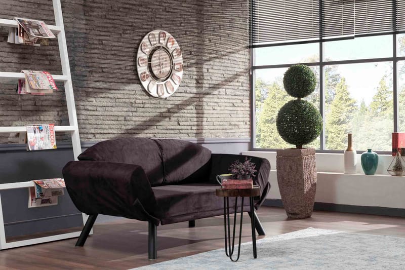 Albertina Bäddsoffa 2-sits - Svart - Möbler - Vardagsrum - Bäddsoffor