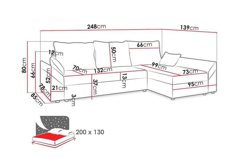 ALBERTS 5-sits Bäddsoffa - Brun/Beige - Bäddsoffor - Bäddsoffa divan