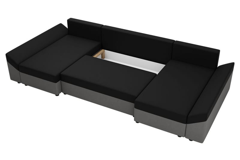 ALBERTS 5-sits Bäddsoffa - Röd/Svart - Möbler - Vardagsrum - Bäddsoffor